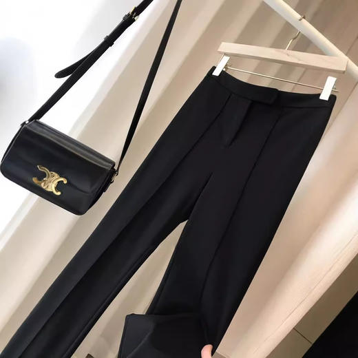 【断码清仓，无退换】上身秒变超模腿~2025早春时髦休闲九分/长款喇叭裤女显瘦显腿长 商品图1