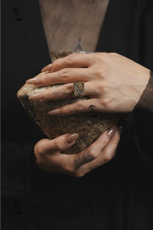 戒指 | 沉香描金戒指 商品图0