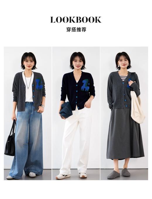 自留款力荐❗️敲减龄~~梅茵凯琳【撞色"小马驹 "针织毛衣开衫】柜上近3500+❗️❌ 工厂一手货源，低价开团   ⚠️客供羊毛混纺纱线，蓬松柔软，贴身不扎~ 商品图12