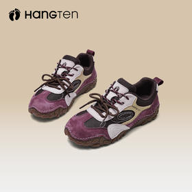 HANGTEN欢腾女士真皮软底轻便徒步休闲复古德训鞋运动鞋F5293013DD