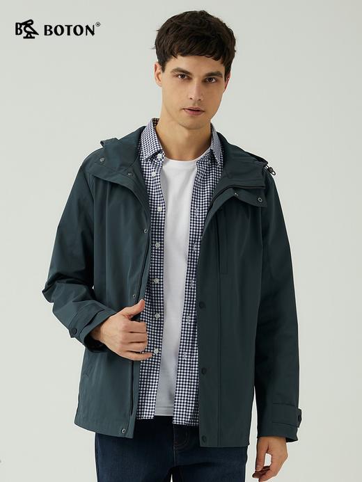 波顿男士春秋冬 夹克 连帽合身 柔挺轻商务休闲款MJ989323 商品图6