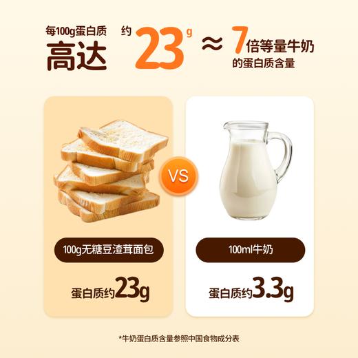 【独立小包装】草牧里 无糖豆渣茸面包 50g*10袋/箱 早上来一包无糖更健康 商品图4