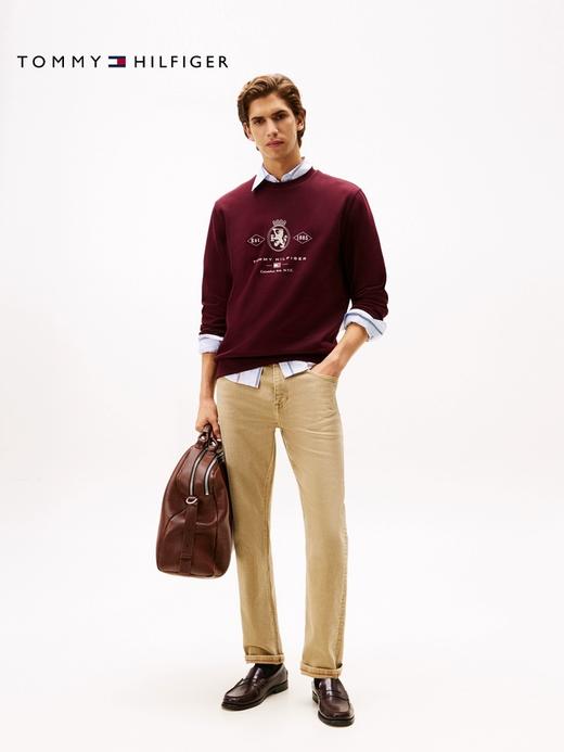 TOMMY 卫衣男  MW40048-XIH 酒红色. 商品图1