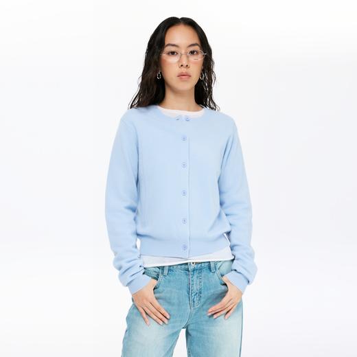 oneup全羊毛针织开衫 商品图3