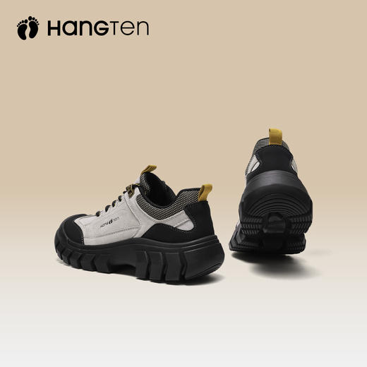 HANGTEN欢腾户外登山鞋女新款厚底防滑徒步潮流百搭户外真皮登山鞋F5213008AD
 商品图5