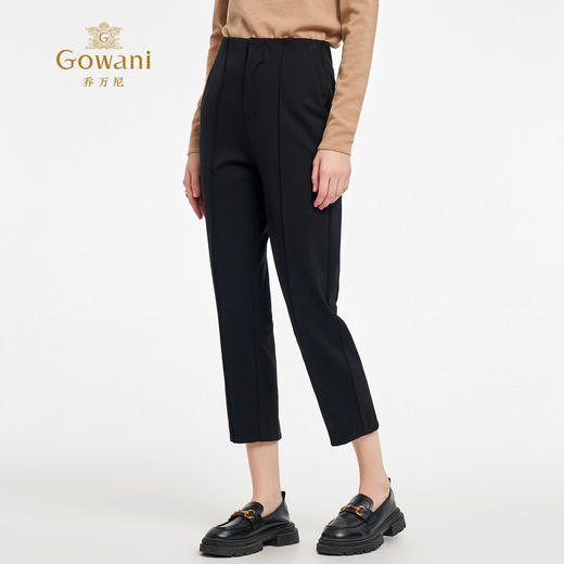 乔万尼新品2025秋挺括干练职场修身烟管裤ED3F247 商品图2