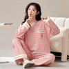 春秋季带胸垫睡衣女士长袖长裤免穿内衣文胸家居服套装居家可外穿 商品缩略图14