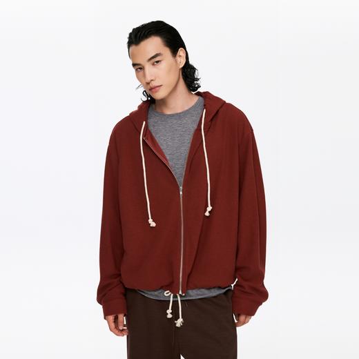 oneup毛巾抽绳拉链卫衣（男女同款） 商品图3
