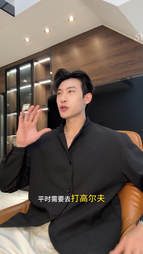 23155SDSA男士秋冬新款痞帅男装纯色小格子立领纽扣开衫外套时尚夹克潮 商品图0