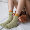 靴下物秋冬珊瑚绒女士加绒加厚中筒袜子保暖点胶防滑毛巾地板袜 商品缩略图4