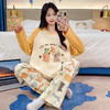春秋带胸垫睡衣女长袖长裤免穿文胸家居服套装卡通可爱居家可外穿学生睡衣 商品缩略图5