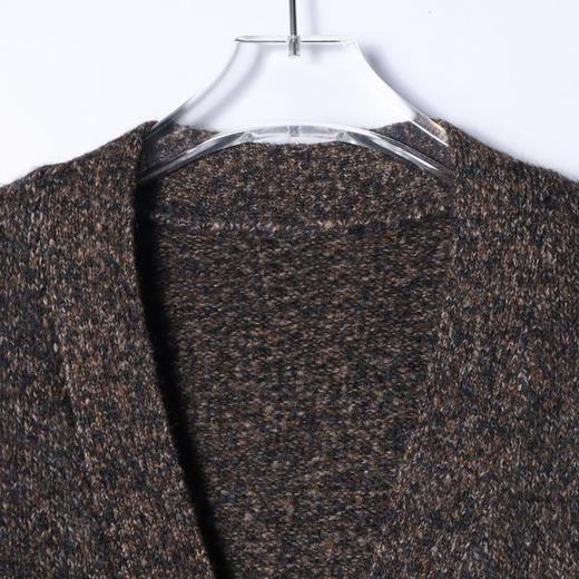 89035SDSA男士秋冬新款痞帅男装慵懒风渐变纽扣V领针织衫百搭开衫毛衣 商品图2