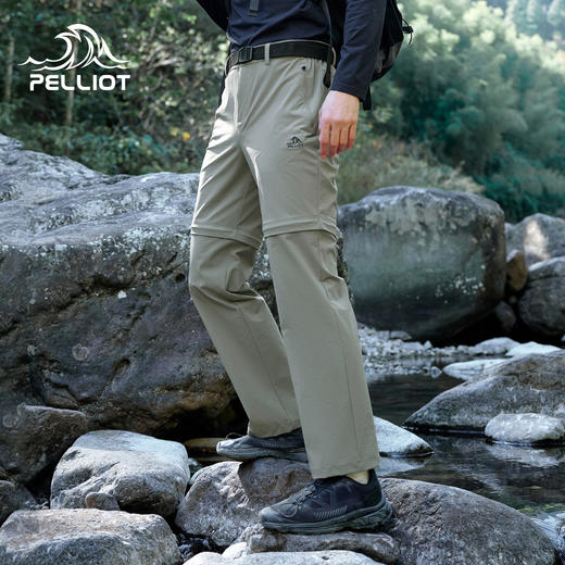 伯希和户外快干裤男CORDURA高弹耐磨运动裤可拆卸登山裤两截裤 商品图0