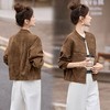 季新款时尚修身麂皮绒年轻短款外套YUEQ25891 商品缩略图0