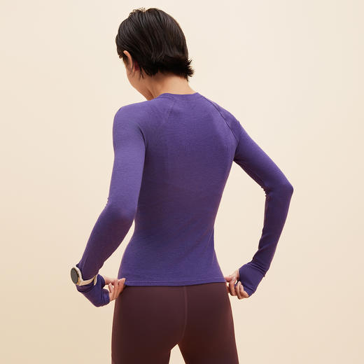 跃牌【周游世界】秋冬新款瑜伽服女高级感羊毛运动长袖上衣TP0935 商品图3