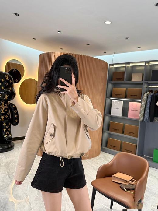 Bur*同款 25ss嘎巴甸短款连帽风衣外套 商品图11