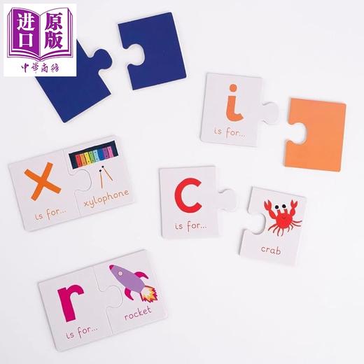 【中商原版】26个迷你字母拼图 Alphabet Puzzle 26 mini letter-matching puzzles 英文原版 儿童玩具书 字母识别 进口童书 商品图1
