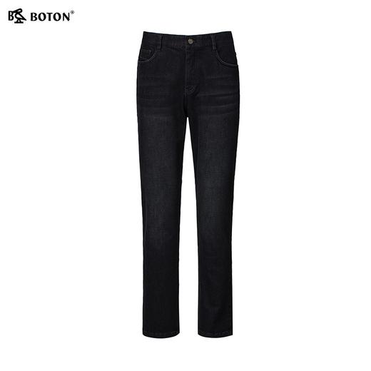 [石墨烯]波顿男士秋冬牛仔裤抓毛底合身直筒暖适休闲长裤ME931324 商品图3