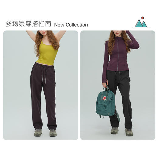 跃牌【周游世界】秋冬新款宽松运动长裤百搭直筒抽绳休闲工装伞兵阔腿裤潮PT2423 商品图2