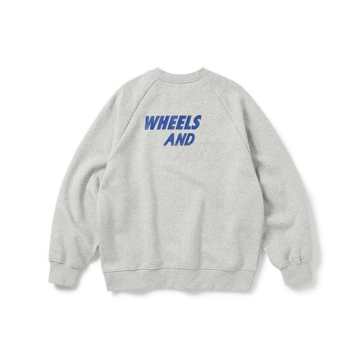 WHEELS and WIND 男女中性款运动风圆领卫衣 商品图2