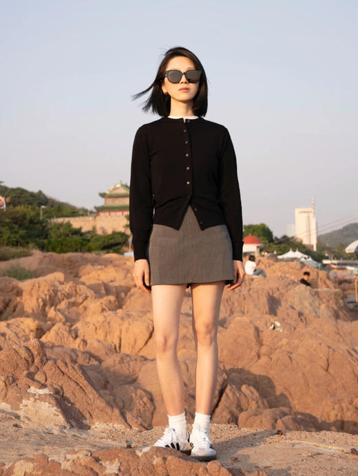 【开放日忙 秒杀价已调 直接拍】返场 江南布衣 纯色高级绵羊毛 针织开衫 商品图8