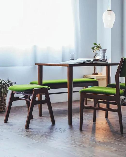 现货日本进口Karimoku60日式复古简约实木换鞋凳梳妆凳餐凳可堆叠 商品图6