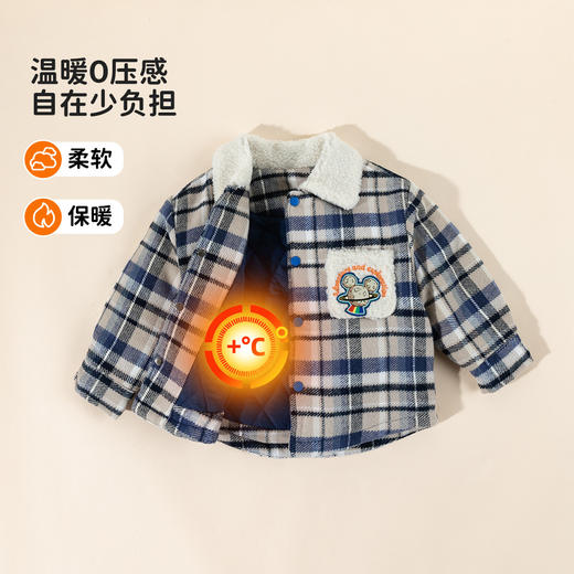 迪士尼2025新款男童夹棉棉服外套XD4DS011 商品图2