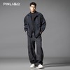 PINLI品立2025秋季新款潮牌立领夹克男宽松休闲百搭工装外套上衣GD253104003 商品缩略图1