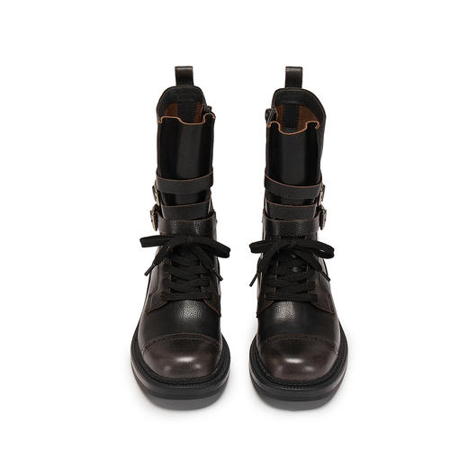 【云粉节】【思加图】BF楼思加图2025新款玫瑰鼓手英伦风马丁靴中靴厚底时装靴女靴EIH02, 吊牌价2490，活动价1858 商品图10