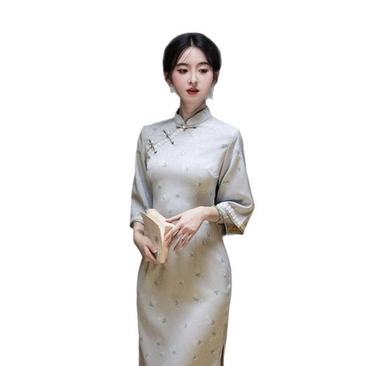 GX淑女范倒大袖旗袍2025秋季新款日常穿改良新中式气质连衣裙 商品图4