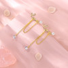 Winys925 银迷离简爱耳钉金色仿珍珠 & 合成立方氧化锆耳饰送女朋友/老婆/闺蜜生日节日礼物 商品缩略图5