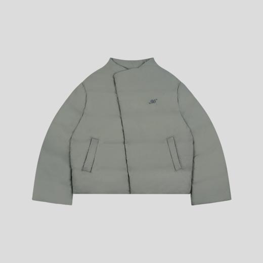 GOODBAI 916 立领拉链长口袋斜襟面包型宽松羽绒服 商品图3