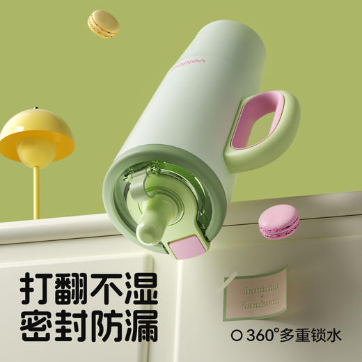 bablov花伴森大幸运巨无霸保温杯大容量不锈钢吸管杯女生办公室杯子高颜值水杯 商品图4