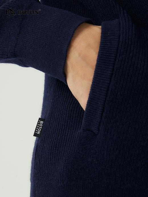 [绵羊毛]波顿男士秋冬 毛衣 拉链合身 柔暖美式休闲款MU735323 商品图3