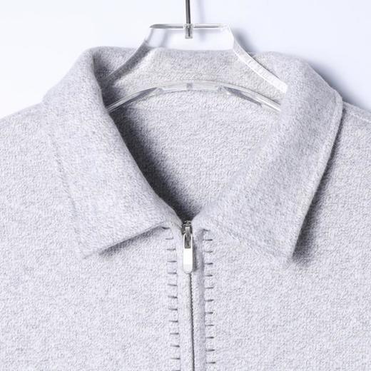 53236SDSA男士秋冬新款痞帅男装潮牌缝线设计拉链翻领针织夹克百搭时尚 商品图1