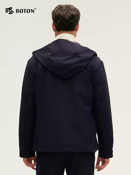 波顿男士春秋冬 夹克 绒布复合 连帽弹力舒适保暖合身款MJ018324 商品图2