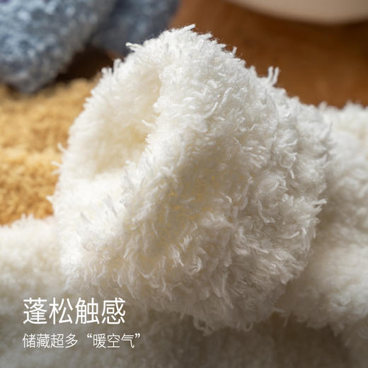 靴下物秋冬珊瑚绒女士加绒加厚中筒袜子保暖点胶防滑毛巾地板袜 商品图1