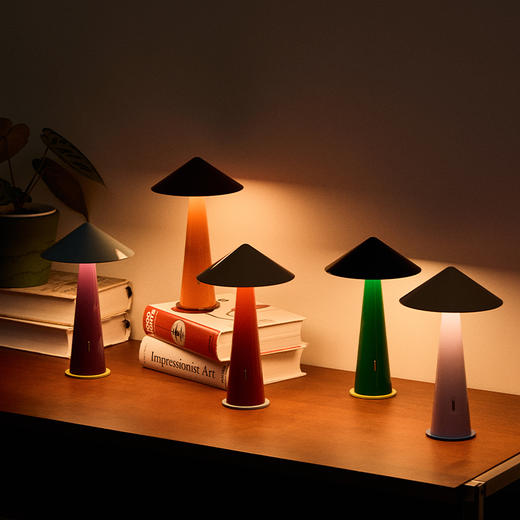 finelumens Tipsy小斗笠灯台灯可充电 商品图0