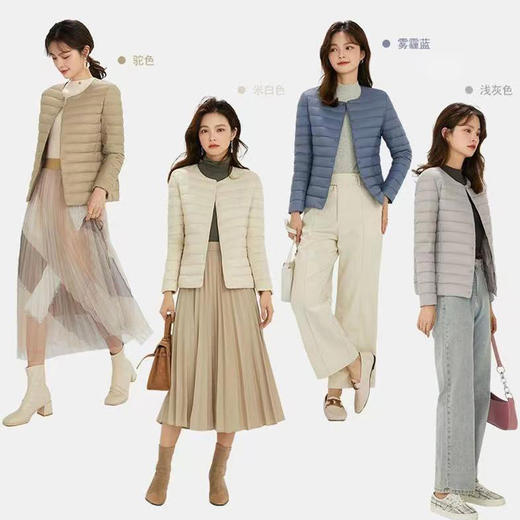 羽绒内胆马甲/长袖，甄选白鸭绒填充，简约有型（3-5天发） 商品图3