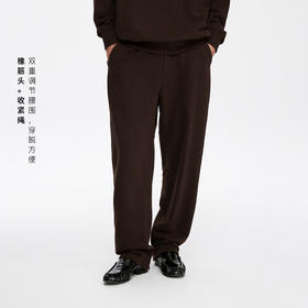 oneup抓绒收脚卫裤