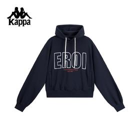 Kappa卡帕背靠背运动卫衣女2025新款连帽套头衫宽松休闲针织卫衣K0F82MT03