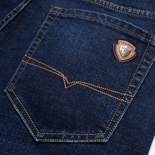 圣得西男士挺括有型舒适易搭牛仔裤2025秋季新款商务休闲时尚长裤 商品图11