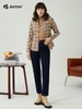 波顿女士秋冬 抓绒底牛仔裤 舒暖藏肉 不易褪色小锤形中高腰款LE308323 商品缩略图2
