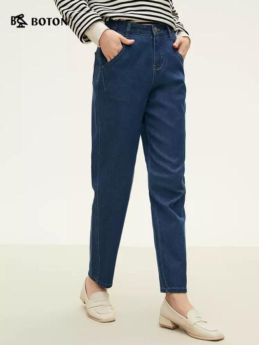 波顿女士四季 哈伦牛仔裤 云柔藏肉 合身中高腰直筒显瘦款LE329324 商品图1