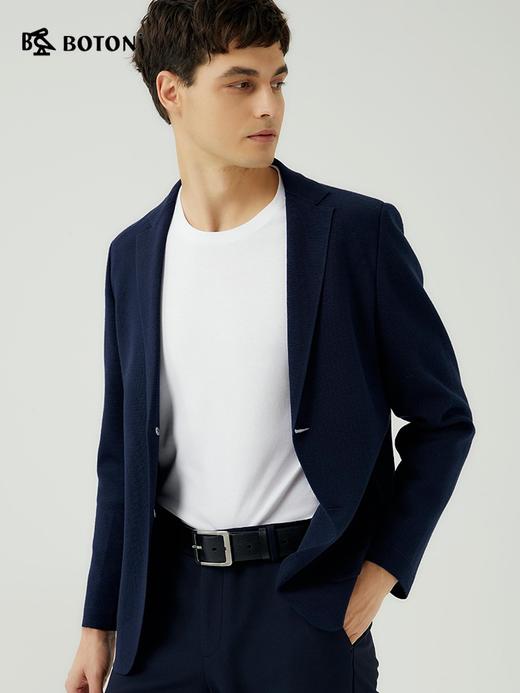 【绵羊毛】波顿男士 针织西装 垂感不易皱 合身百搭质感款MX007323 商品图5