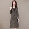 QYM 762115-Y格子风衣外套时尚优雅大衣 商品缩略图0