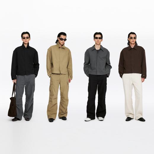 oneup薄珠帆宽松男式拉链外套 商品图4
