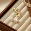 Winy s925 金秋月圆系列耳饰 金色仿珍珠气质百搭耳饰送女朋友/老婆/闺蜜生日节日礼物 商品缩略图2