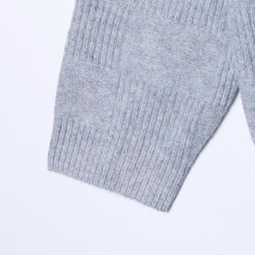 2151SDSA男士秋冬新款痞帅男装韩版格子纽扣翻领针织衫百搭时尚毛衣 商品图4