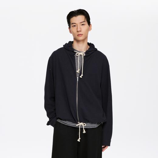 oneup毛巾抽绳拉链卫衣（男女同款） 商品图1